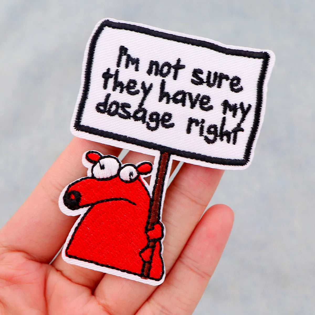 Funny Quotes Embroidered Patches for Clothing Koi Patches on Clothes Stickers Iron on Patches Animal Stripes Diy Appliques