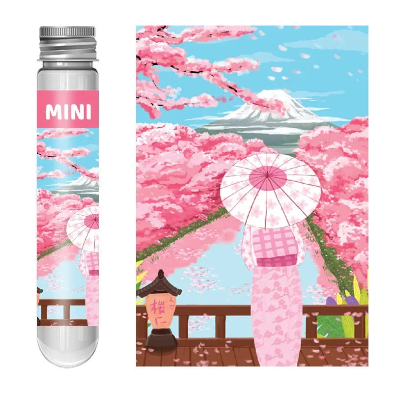 150PCS Mini Test Tube Jigsaw Puzzles for Adults Decompression Toy Fridget Puzzle Game Family Decoration Educational Toys