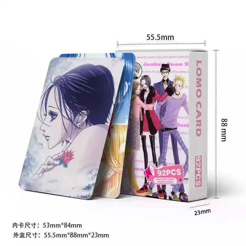 92pcs Japanese Manga NANA HD Photo Card Album Komatsu Nana & Oosaki Collectible LOMO Cards Fan Gift Set