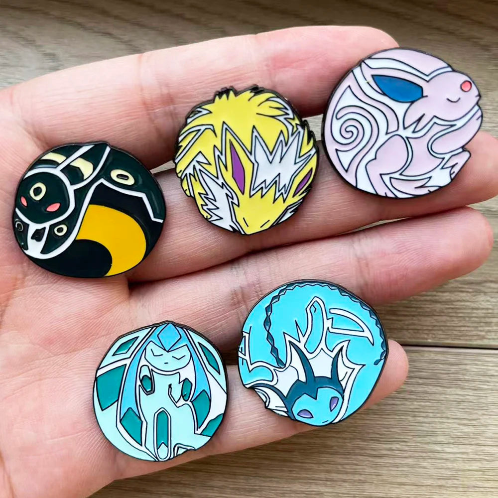 9 PCS Anime Enamel Pins Collect Kawaii Dinosaur Metal Cartoon Brooch Backpack Hat Bag Collar Lapel Badges