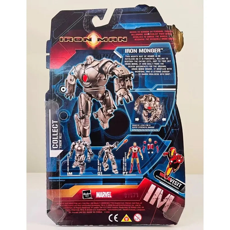 Original Hasbro Marvel Legends Series IRON MAN IRON MONGER Anime Figure Toy Model Collection
