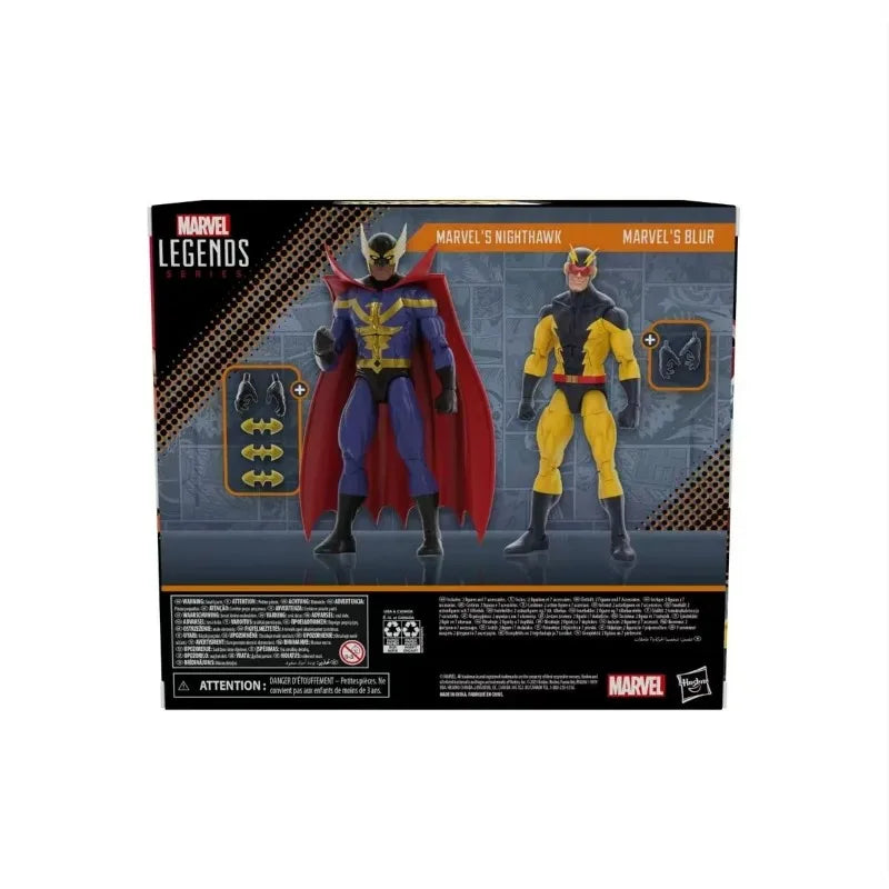 Original Hasbro Marvel Legends Series Nighthawk and Blur Anime Figure Toys Ornaments Model