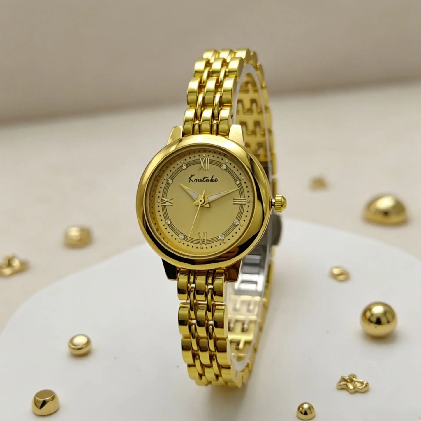 Top Brand Luxury Womens Watches Fashion Steel Quartz Wrist Watches for Women Gold Watch Women Geneva Relogio Feminino Gifts