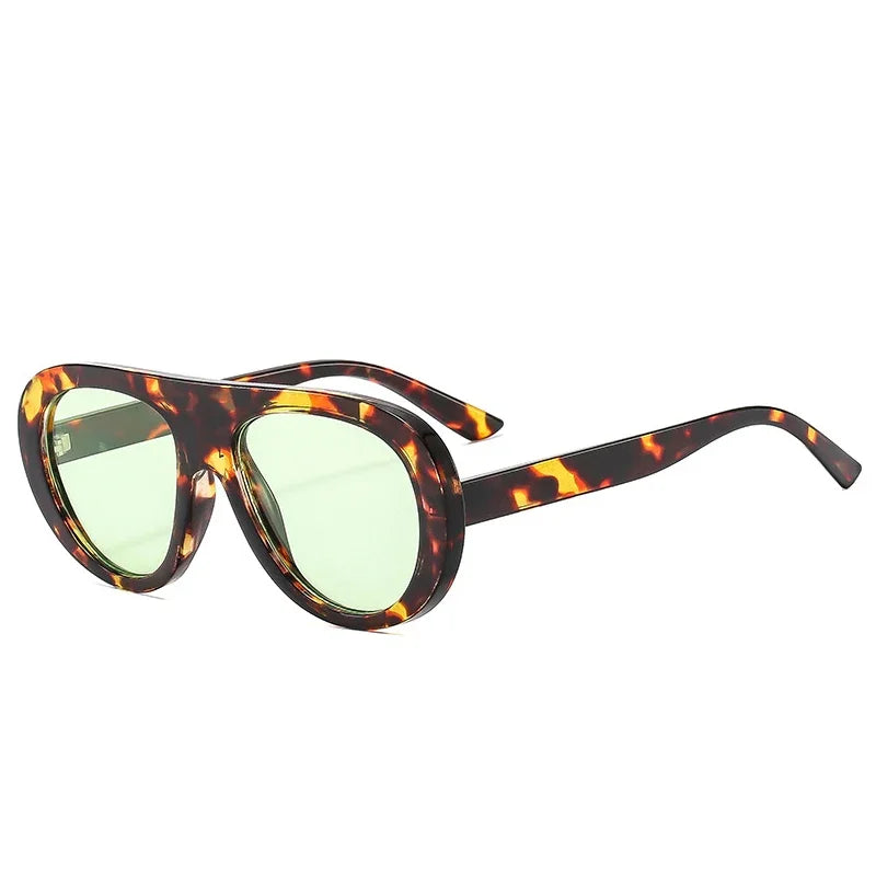 JNPCXI Vintage Pilot Women Sunglasses Fashion Black Orange Shades UV400 Men Trending Punk Sun Glasses