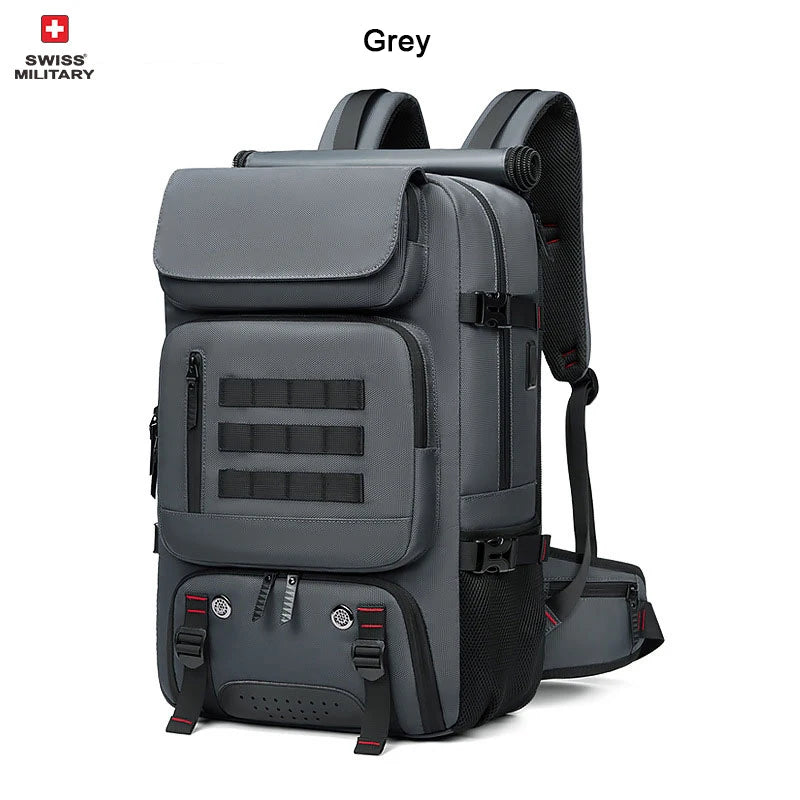 17 in SWISS MILITARY Men Travel Backpack Waterproof Business USB Laptop Backpack