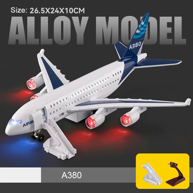 1:32 Sichuan Airline China Eastern Airlines A380 Alloy Diecast Car Model Toy Metal Body Sound Light Pull Back for Boys Christmas