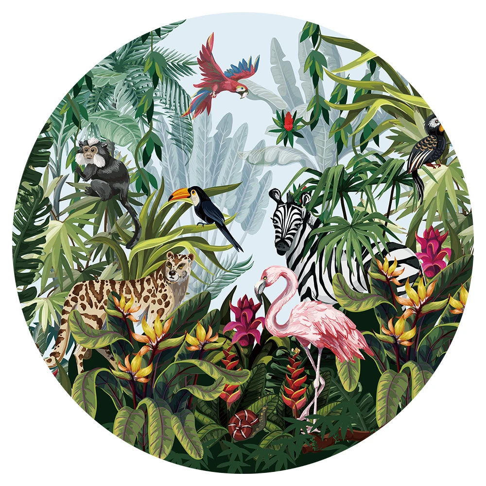 MaxRenard Jigsaw Puzzle 1000 Pieces for Adult Round Puzzle Toy Animal Party Environmentally Friendly Paper Christmas Gift Toy