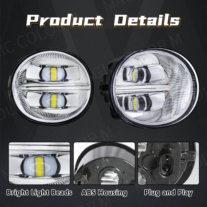 LED Fog Lamp for Toyota Hilux 2005-2009 for Rav4 2004 2005 for Avalon 2005-2007 for 4 Runner 2006-2009 for Lexus ES330 2005-2006