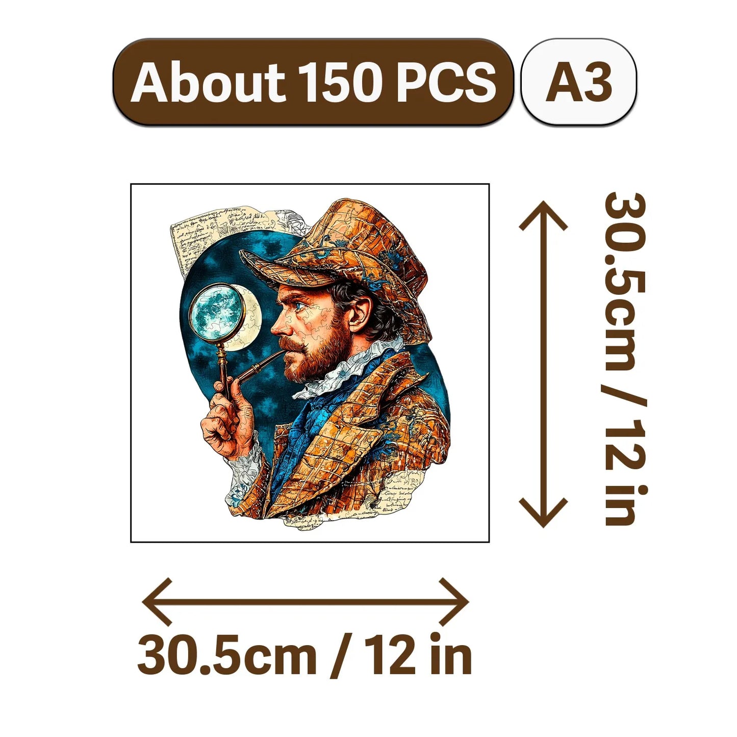 Gourmet Feast Theme Wooden Jigsaw Puzzle Wood Home Decor Painting Christmas and Halloween Gift Toy For Teen And Kid