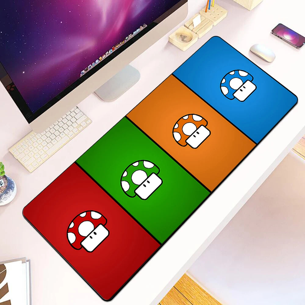 Game Bros Super Marios Mousepad HD Printing PC Game Keyboard Non-slip Mouse Pad3