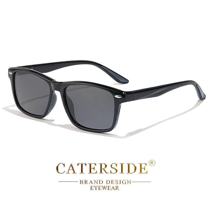 CATERSIDE TR90 Polarized Sunglasses Men Square Ultralight Fashion Sun Glasses Women's Brand Driving Party Sports Glasses Gift