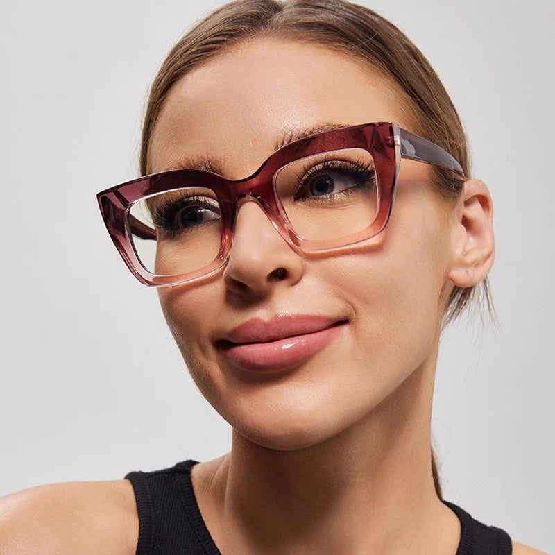 JNPCXI New Retro Square Rivets Anti-Blue Light Glasses Women Quality Frames Optical Eyeglasses Men Prescription Glasses