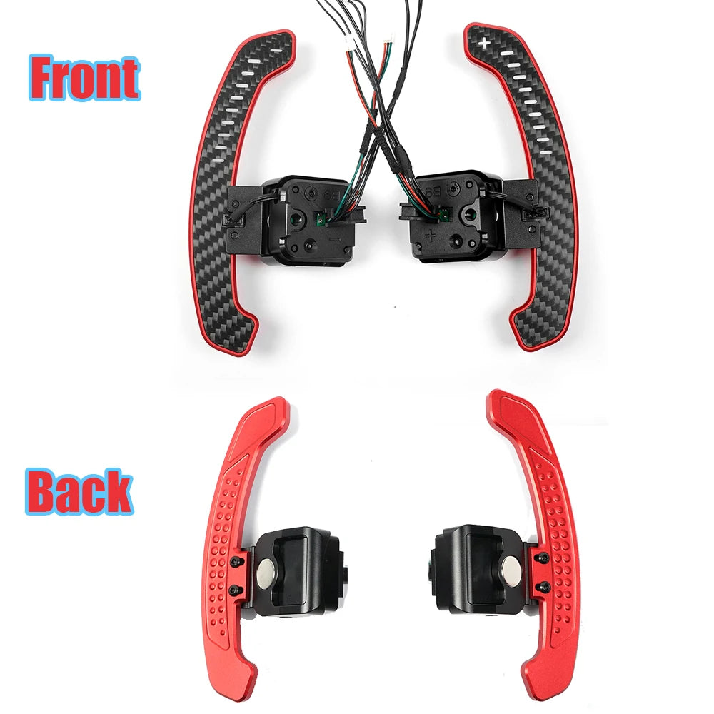 Aluminum Alloy LED Magnetic Carbon Fiber Paddle Shifters For BMW X models: F15 F16 F25 F26 F48 F49 F85 F86 M models: F80 F82 F83