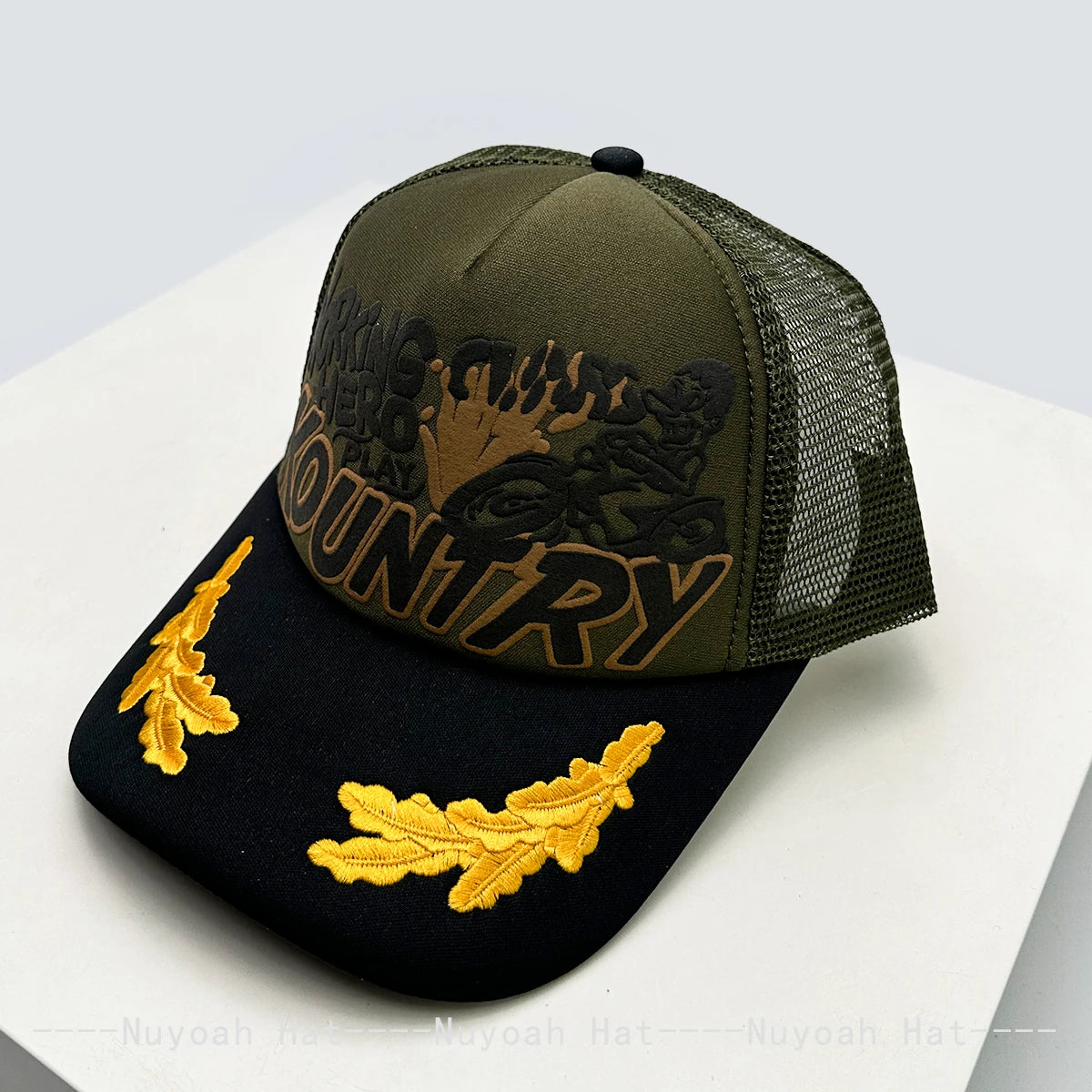 New Unisex Personal Printed Letters Locomotive Baseball Hats Breathable Mesh Sunshade Hip Hop Trucker Caps Versatile Color Block