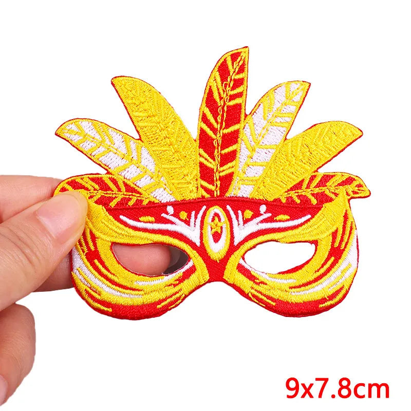 Netherland Oeteldonk Emblem Embroidery Patch Iron On Patches For Clothes DIY Star Heart Carnival For Netherland Embroidery Patch