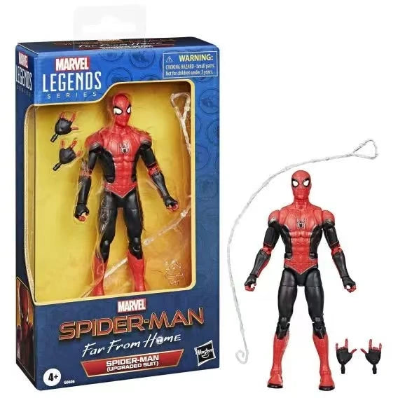 Original Hasbro Marvel Legends Series Far From HOME SPIDER-MAN Upgraded Suit Anime Figure Collection Model Toy