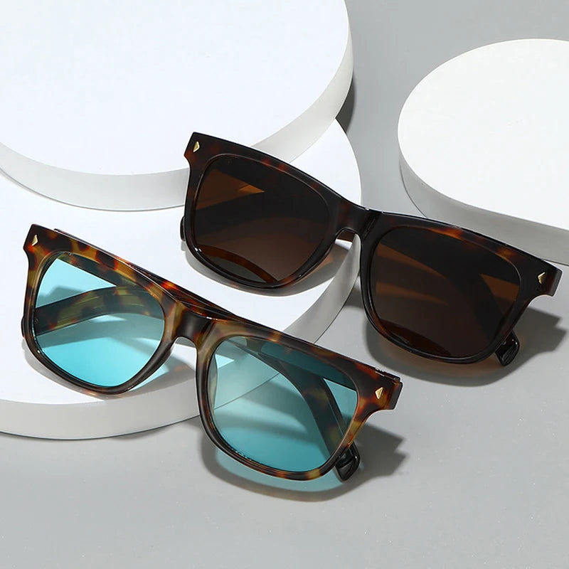 JNPCXI New Ins Popular Fashion Square Women Men Sunglasses Shades UV400
