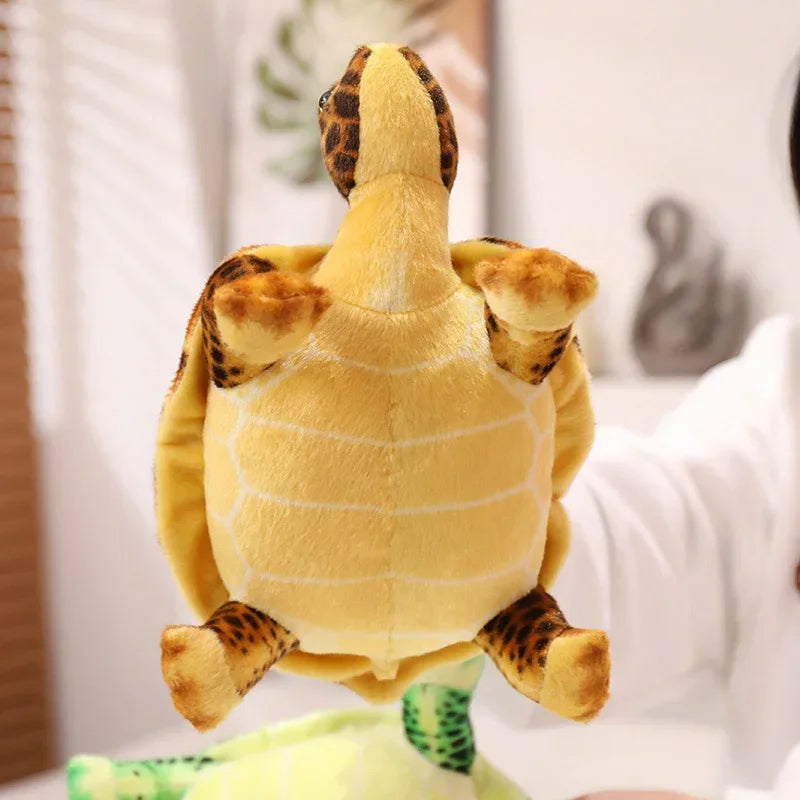 Kids Toys Cute Baby Super Green Simulation Stuffed Tortoise Realistic Sea Turtle Animal Plush Baby Toy Gift Hot Sale Home Decor