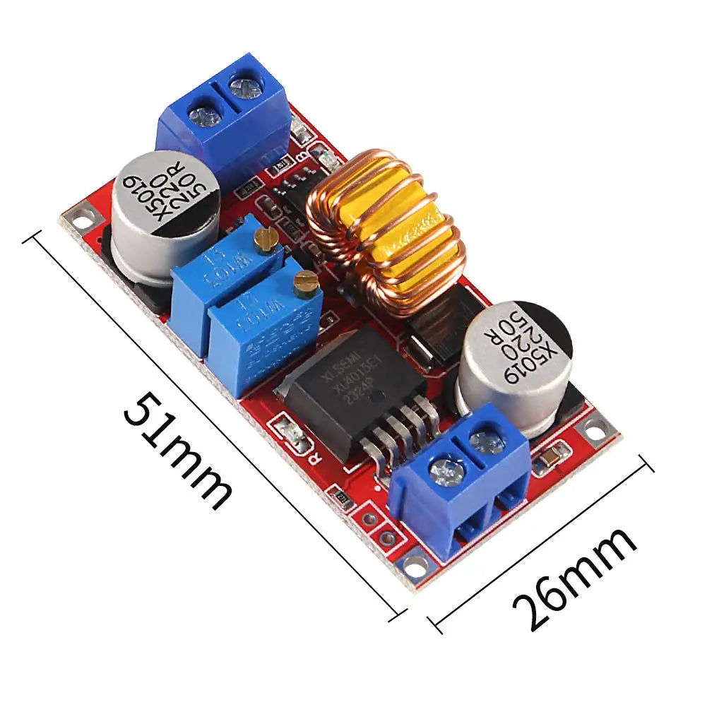 4pcs Lithium Battery Charger Module Board 5A DC naar DC CC CV LED Driver Step Down Buck Converter Board Constant Current Voltage