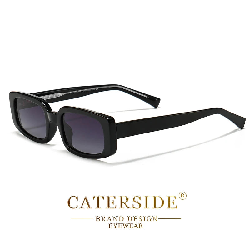 CATERSIDE Vintage Punk Sunglasses Men Classic Polygon Design Sun Glasses Woman Party Outdoor Travel Beach Ideal Choice for Gifts
