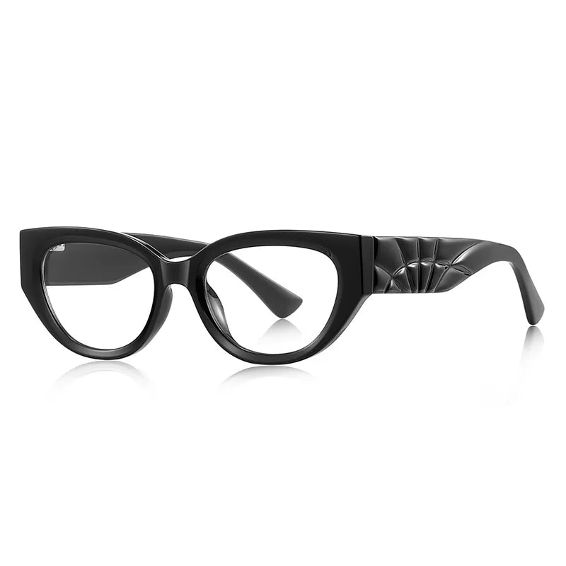 JNPCXI Men and Women Anti Blue Glasses Classic Cat Eye Glasses Myopia Prescritption Computer Eyewear