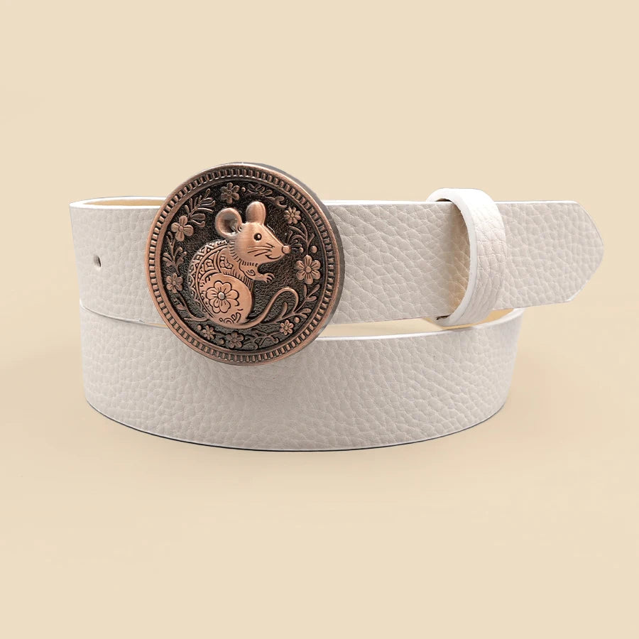 Y2K Street Style Belt - Antique Bronze Carved Buckle, Versatile Waistband for Daily Wear, Dates & Casual Outfits