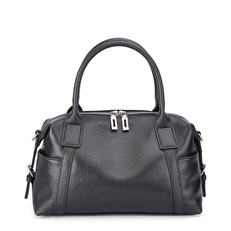 2026 New Women's Fashion Genuine Leather Handbag Female Large Capaci Luxury Designer Boston Totes Bag Shoulder Crossbody Bag
