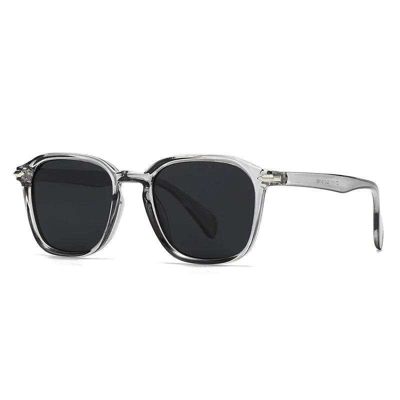 JNPCXI New Square Men Sunglasses Fashion Shades UV400 Retro Rivets Women Luxury Black Yellow Sun Glasses
