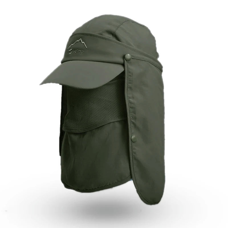 9071-Multifunctional sun hat summer speed dry outdoor fishing hat man sun hat baseball cap male cross-border