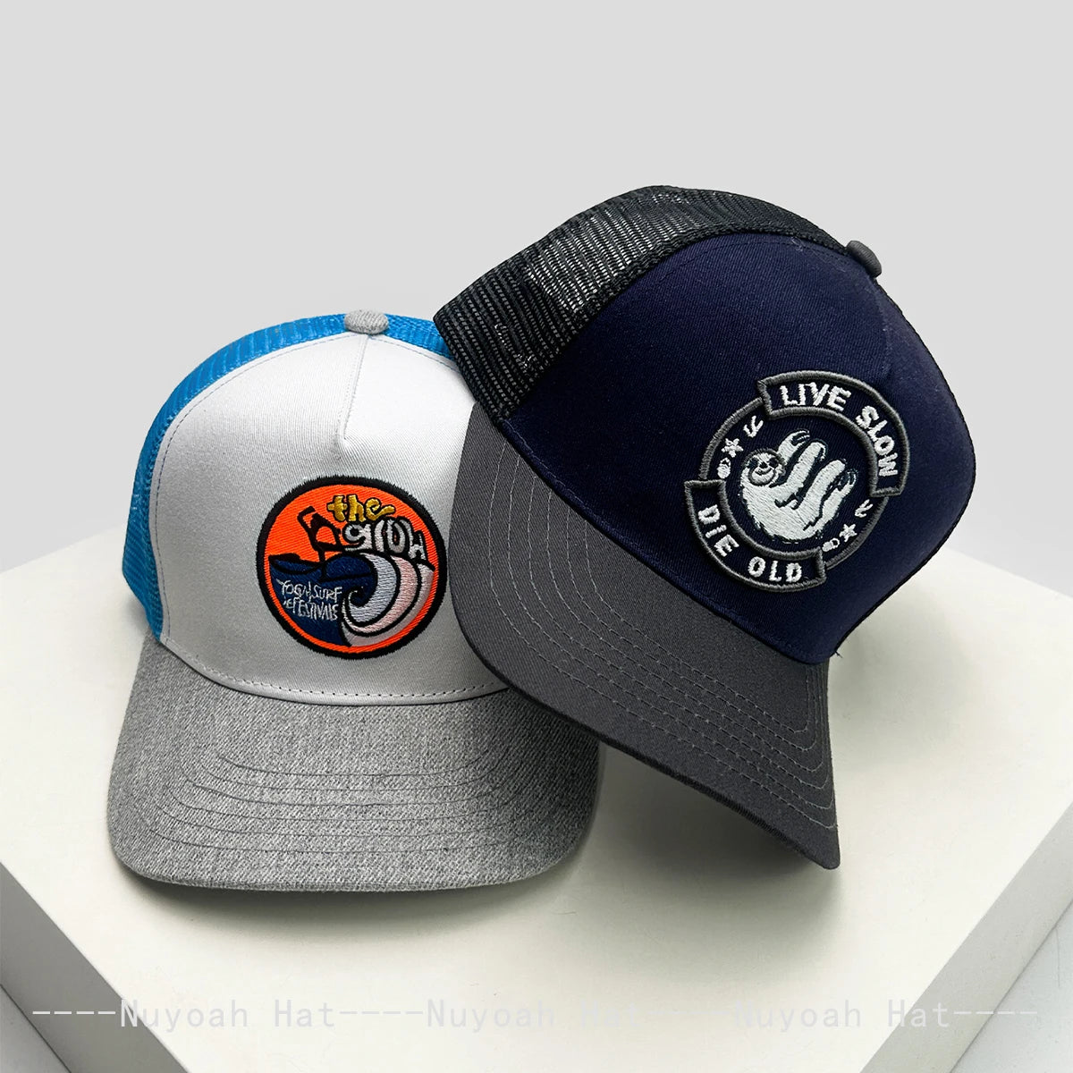 New Men Women Color Block Letter Embroidery Baseball Hats Breathable Mesh Sunshade Personal Trucker Caps Versatile Fashion Retro