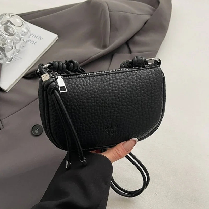 Ladies' Crossbody Bag Is Fashionable, Versatile, Solid Color, Exquisite Design, Daily Commuting, Casual Shoulder Bag Handbag
