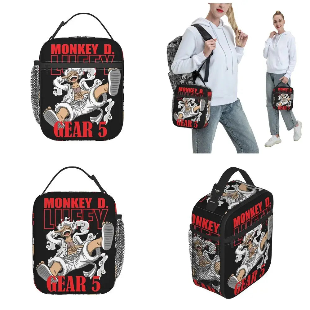 One Piece Monkey D Luffy Anime Insulated Lunch Thermal Bag Work School Bag M20