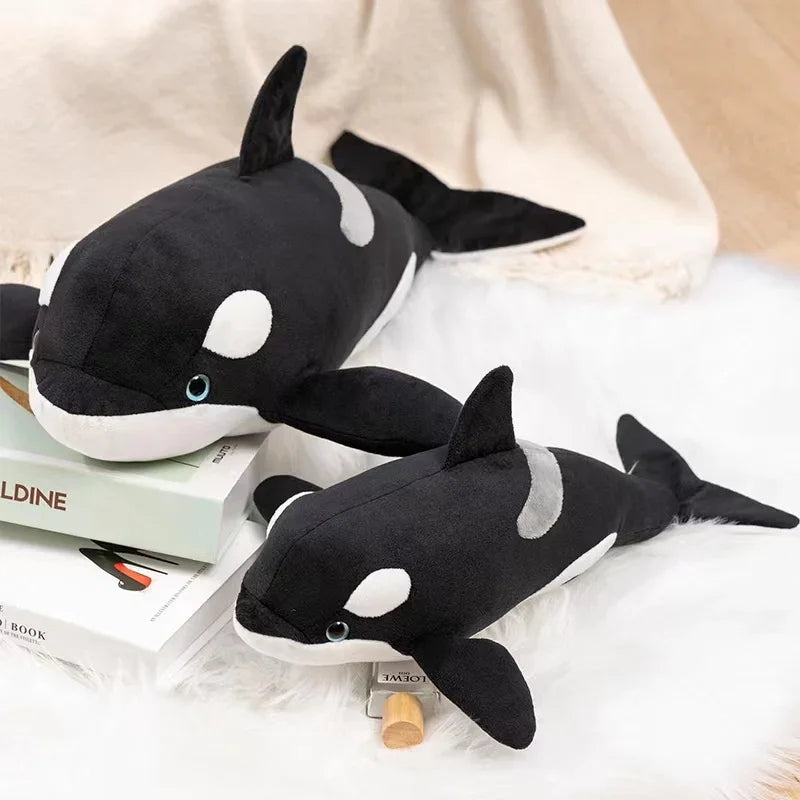 40/50cm Simulated Killer whale Great White Shark Plush Toys Baby Kids Cute Lovely Soft Stuffed Dolls Sea Animals Plush Pillow