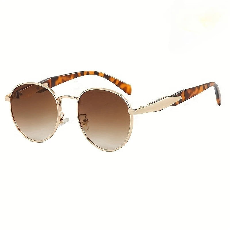1pc Women Men's Oval Shape Frame Fashion Glasses Stylish PC Lenses for Casual Attire