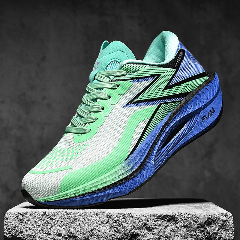 Sneakers Men Running Shoes Carbon Board Marathon Sports Shoes Breathable Lightweight Women's Comfortable Athletic Sneakers1911