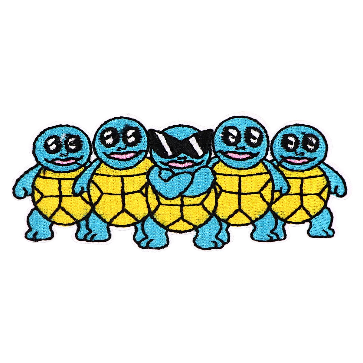 Cute Turtle Patch for Clothing Cartoon Anime Game Badges Iron On Patches Sewing Fabric Patch Stripes Diy Patch Sticker