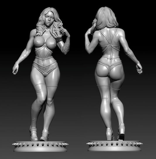 1: 18 Casting Resin Model Assembly Kit, GK， Resin Gothic Girl Model, Unpainted