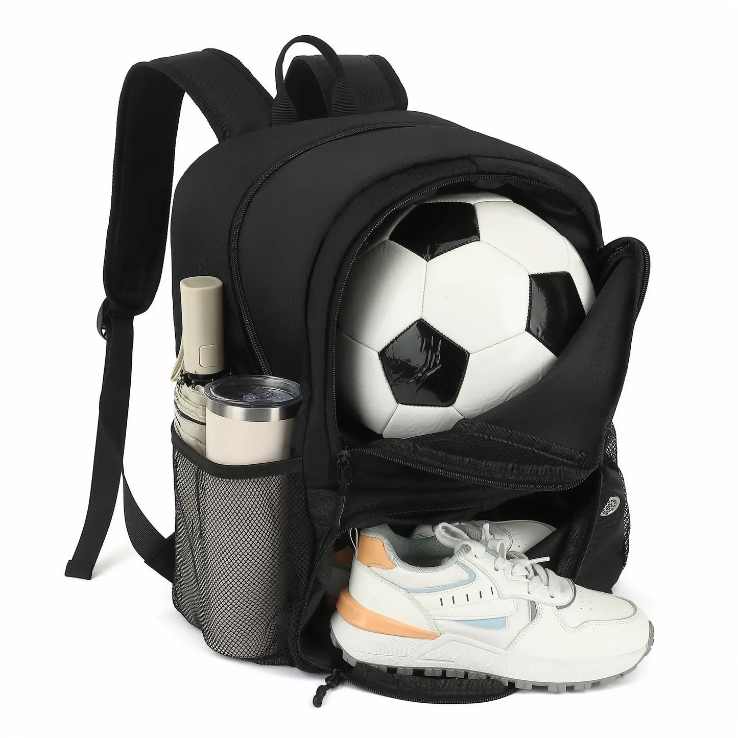 New Soccer Basketball Backpack with Shoes Pack Football Volleyball Bag for Teenagers Large Capacity Outdoor Travel Schoolbag