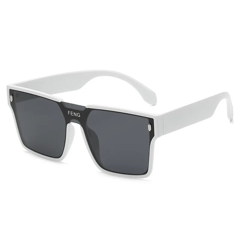 Retro Square Women's Sunglasses, Fashionable and Popular Men's Large Frame Glasses, Outdoor Sunglasses