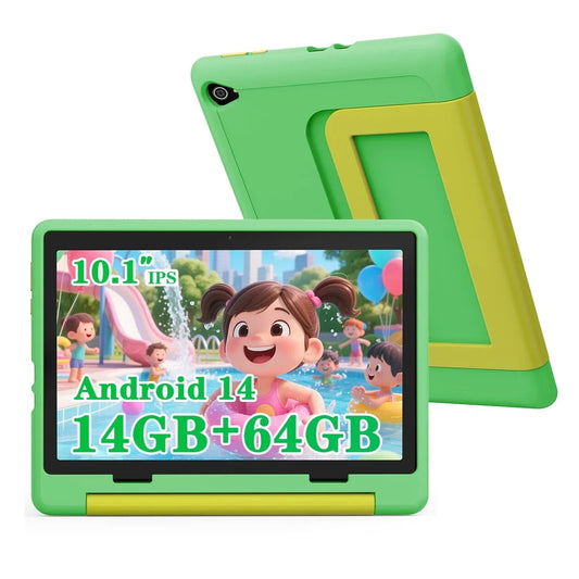 URAO 10" Kids Tablet, Octa-Core, 14GB RAM, 64GB ROM, 1TB Exp, w/ Case, Ages 3+