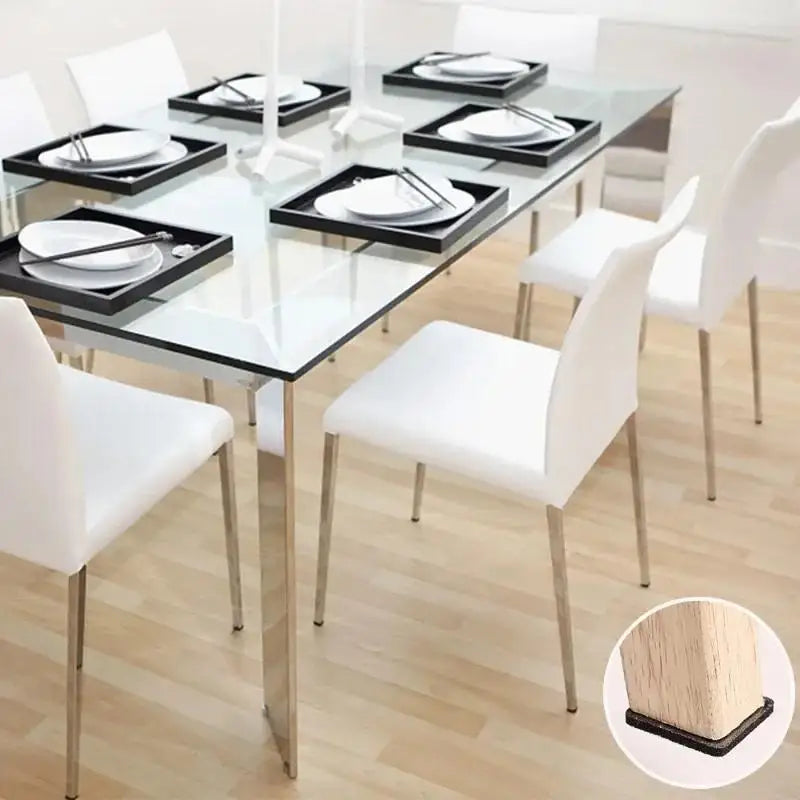 Felt Chair Leg Pads Round Square Floor Protector Self Adhesive Furniture Table Legs Pad Bumper Anti Slip Furniture Mat