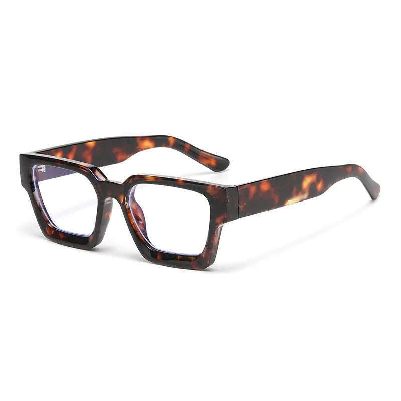 JNPCXI New Color Ins Popular Women Square Sunglasses Retro Men Tinted Leg Shades UV400