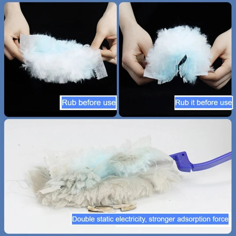 Electrostatic Dust Duster, Disposable Replacement Duster Cloth - Easy Dust Removal in Electronic Products,Furniture,Ceiling Fans