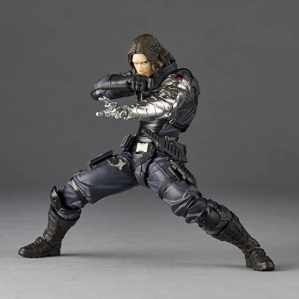 Kaiyodo Revoltech Yamaguchi Winter Soldier Bucky Barnes Captain America Figures