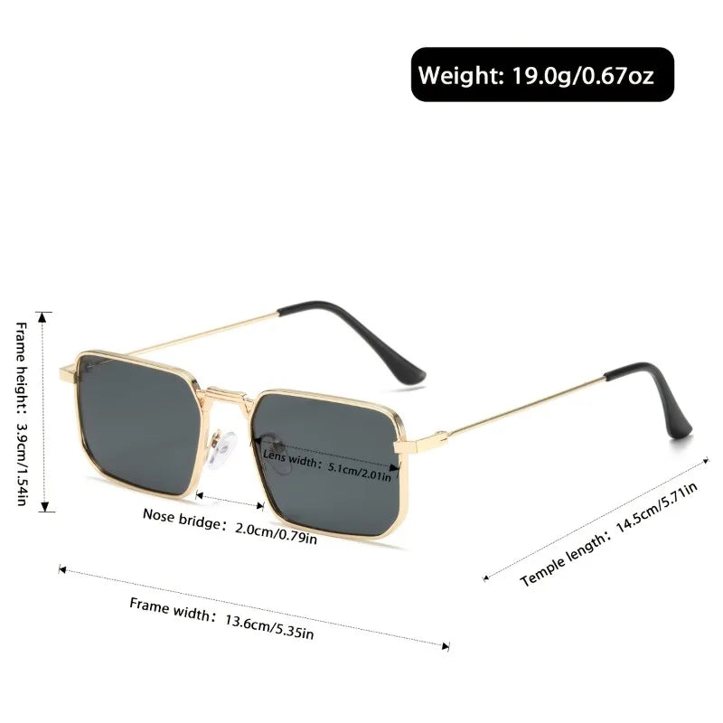 1 Pair of European/American Vintage Square Frame Women's Glasses Classic and Fashionable Showcasing Temperament an Ideal Gift