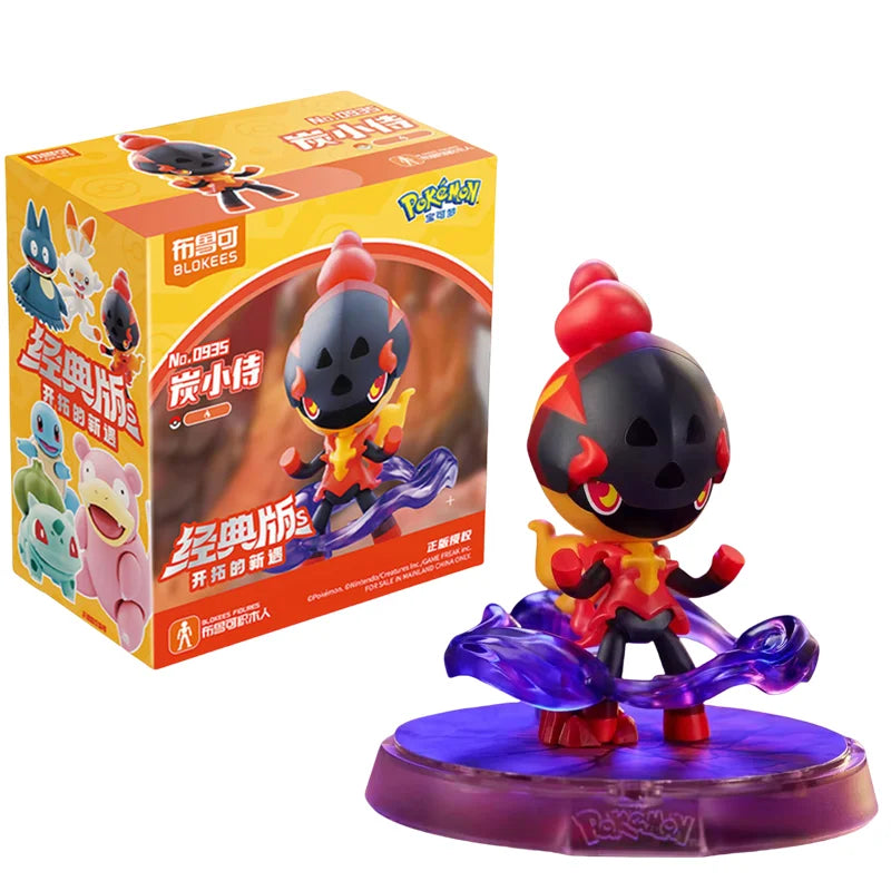 Original BLOKEE Pokemon Pikachu Bulbasaur Squirtle Charizard Eevee Action Figure