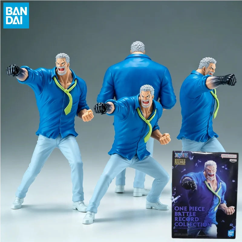 【IN STOCK】Original Banpresto Battle Record Collection One Piece Monkey D Garp 18cm Action Figure PVC Collectible Model Toy Gift