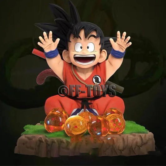 In Stock Anime Dragon Ball Son Goku With Base Kid Goku Figurine Action Figure 14cm Pvc Statue Collection Model Toys Gifts