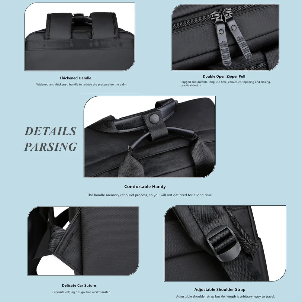 JEEP BULUO Trend Casual Feature Backpack Computer Men's 15" Laptop Travel Bag