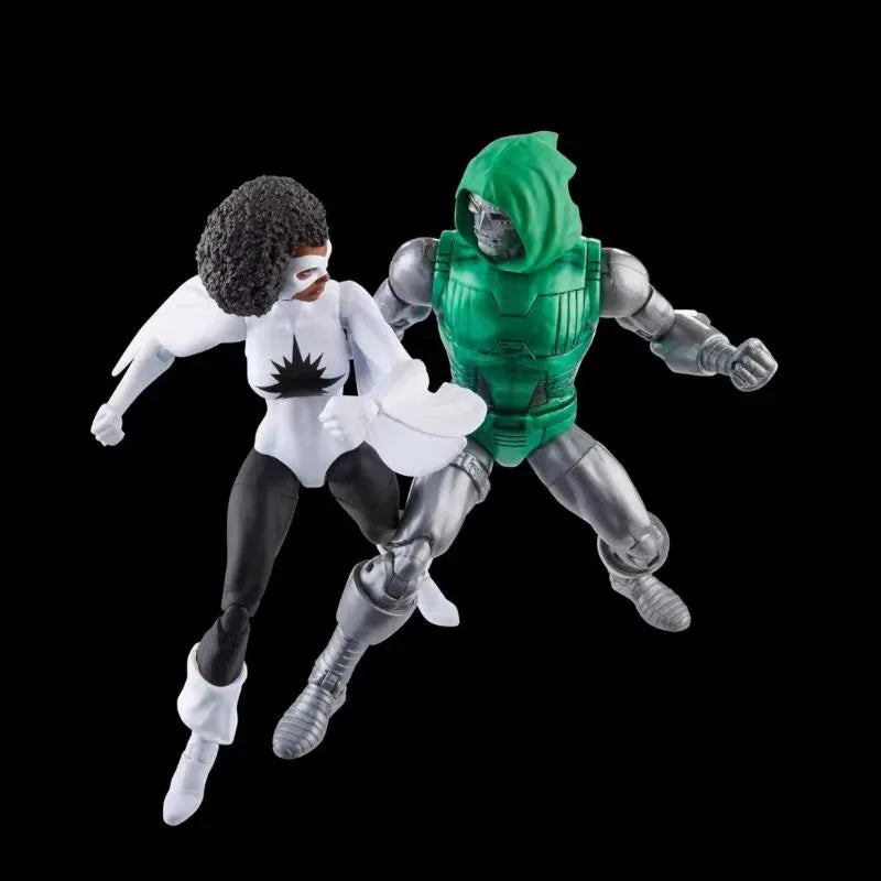 Original Hasbro Marvel Legends Series CAPTAIN MARVEL VS.DOCTOR DOOM Anime Figure Toy Collection Model